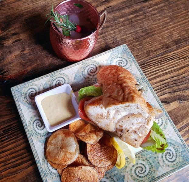 Grouper sandwich at The Greenhouse Bistro & Market, Homosassa