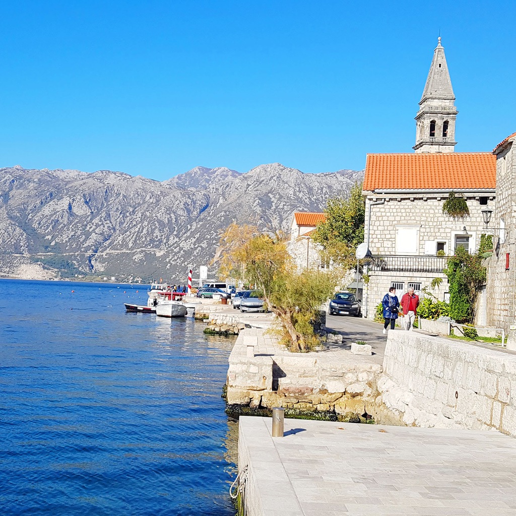 Perast, a small town in Montenegro