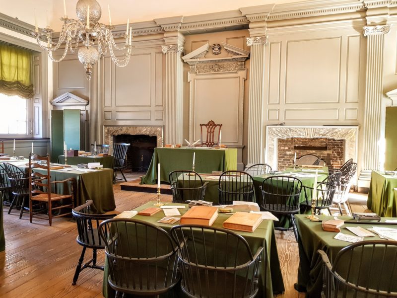 The interior of Independence Hall, the Assembly Hall