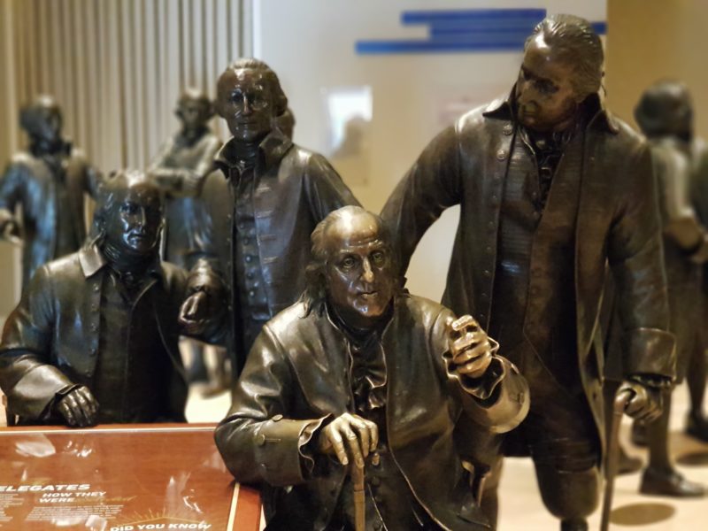 Bronze statues of the Founding Fathers 