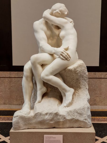 The Kiss sculpture by Auguste Rodin