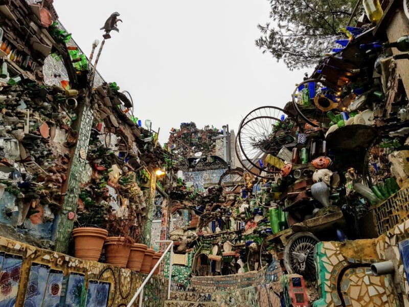 The view from inside Philadelphia's Magic Garden