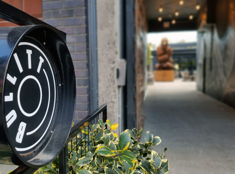 Bullitt hotel signage and main entrance 