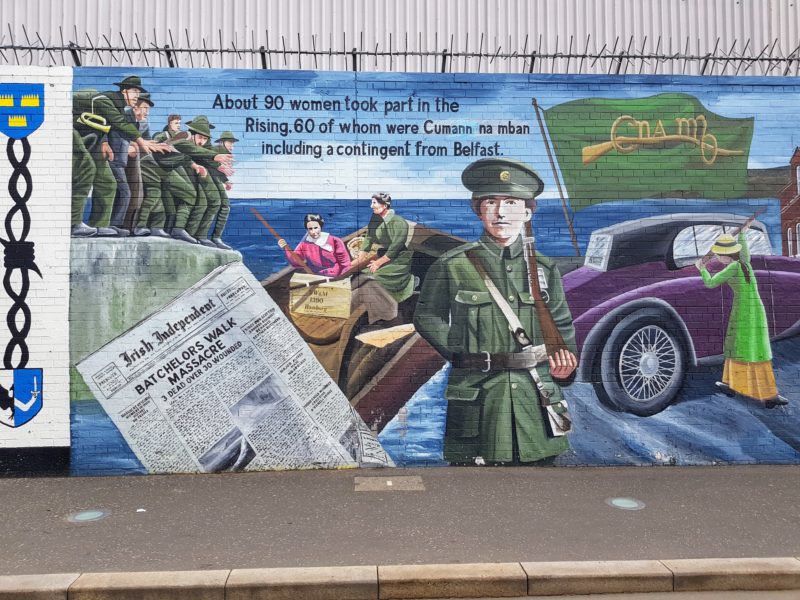 Belfast street art - political mural