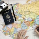 Map with Camera and Passport