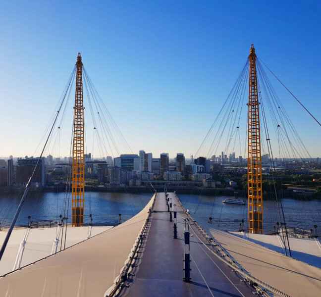 Climbing the O2 in London