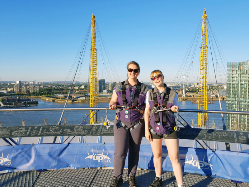 Viewing platform after climbing the O2