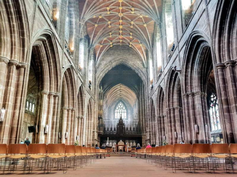 Interior of Chester Cathedral. Just one of the many things to see during your weekend getaway in Chester.