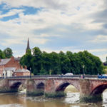 Old Dee Bridge spans over the Dee