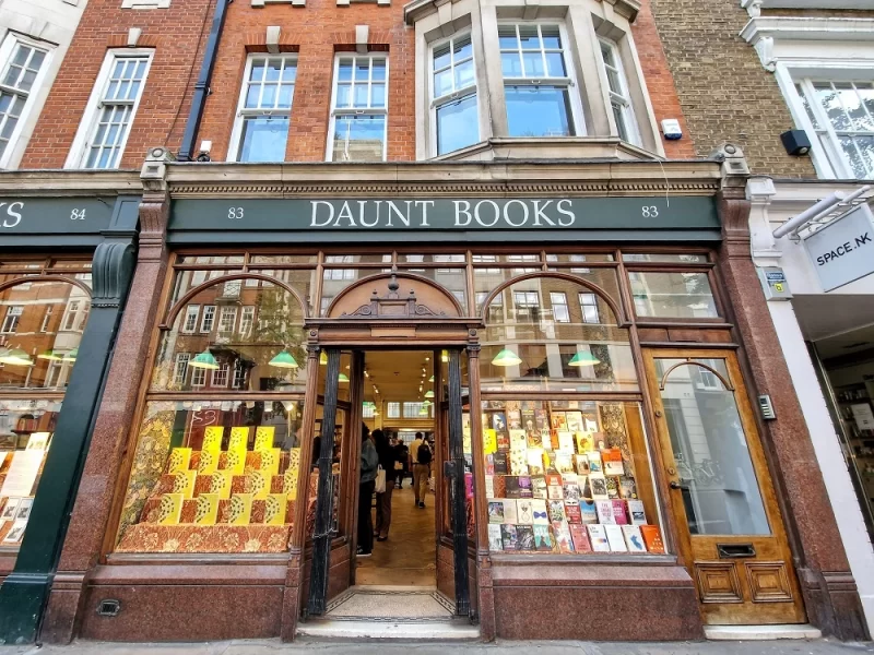 The exterior of Daunt Books in London