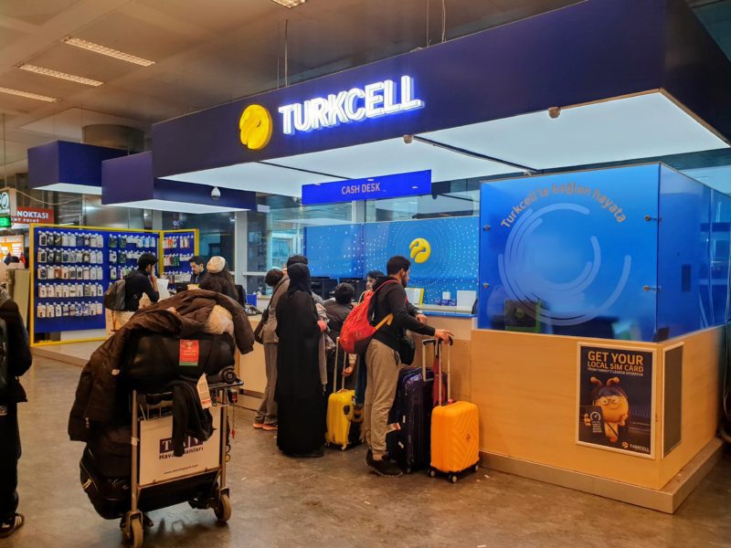 Buying a SIM card in Turkey