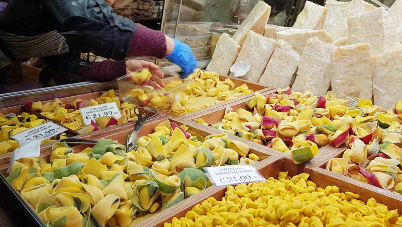 Get some tortelloni to takeaway in Bologna. There's so much on offer to eat in Bologna, Italy. Make the most of it and enjoy it all.