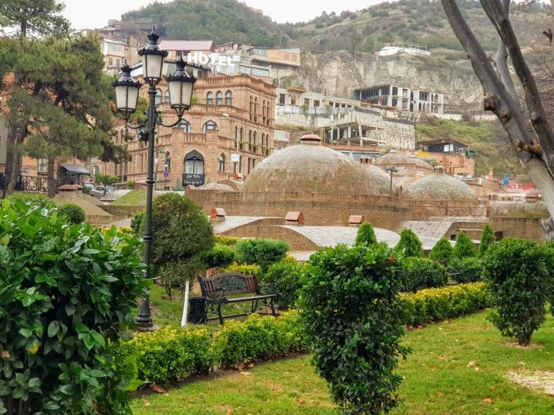 Cupola of the subterranean sulphur baths in Tbilisi