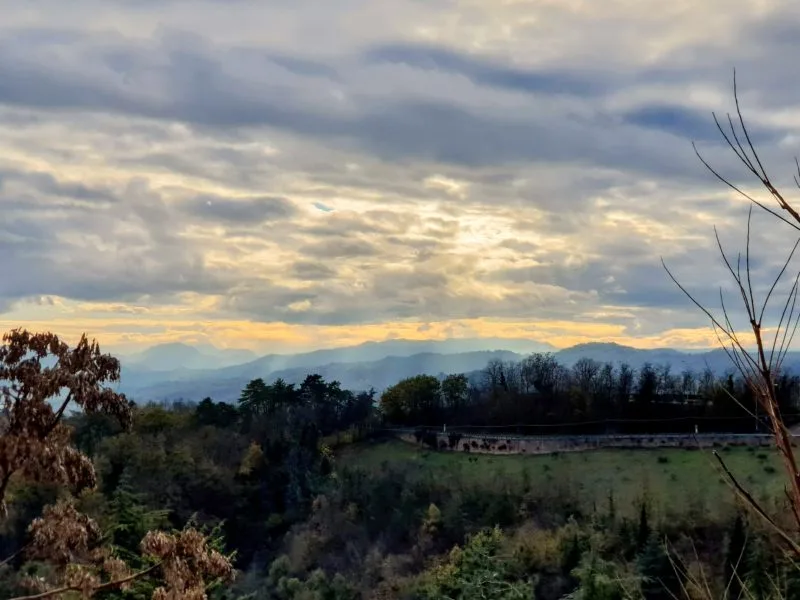 Afternoon views of surrounding areas from San Luca Monastery 