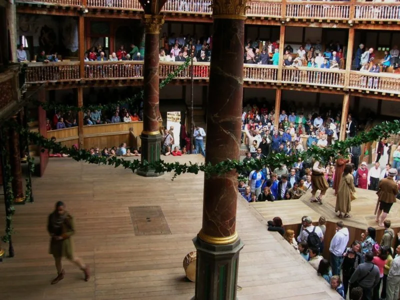 The interior of Shakespeare's Globe Theatre