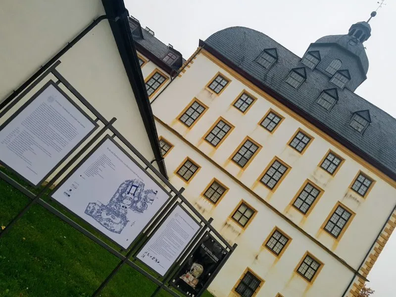 The exterior of Friedenstein Castle, Gotha, Germany