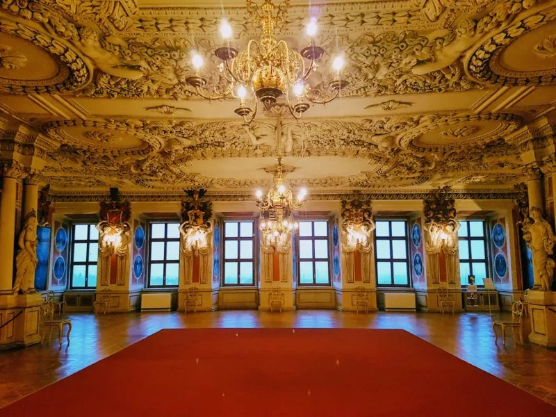 Magnificent room in the Castle Museum, Friedenstein Castle, Gotha, Germany