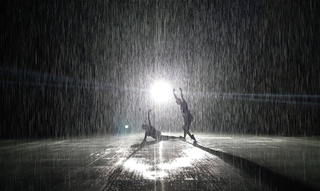 Staying Dry in the Incredible Rain Room in Sharjah - Roaming Required