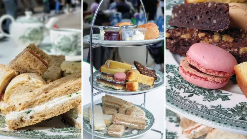 Finger sandwiches, cake and afternoon tea at Cutty Sark