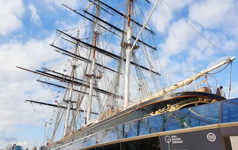 Cutty Sark in Greenwich. Just one of the many views you'll experience when visiting the Cutty Sark in Greenwich London