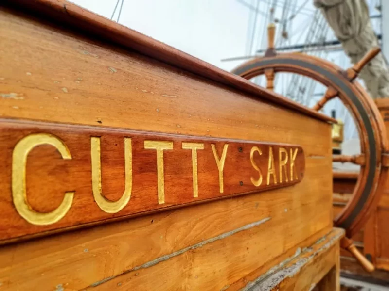 Cutty Sark, Greenwich, London. Just one of the many views you'll experience when visiting the Cutty Sark in Greenwich London