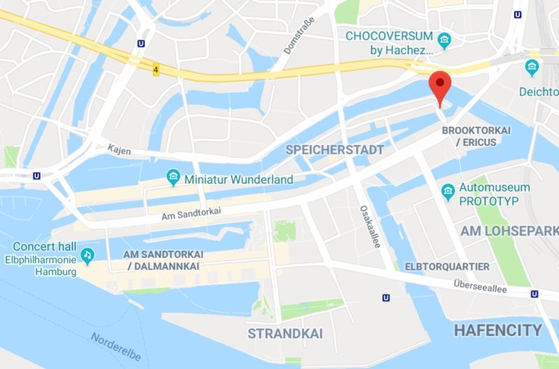 Speicherstadt map