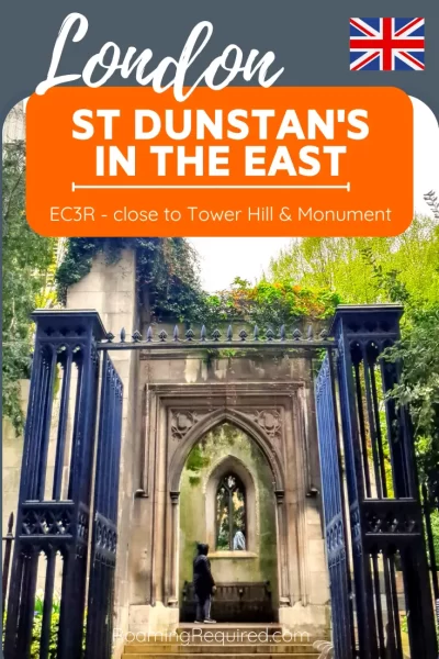 St Dunstan in the East Pinterest PIN