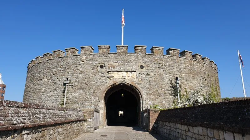 The entrance to Deal Castle in Walmer England