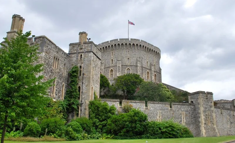 Windsor Castle, one of the many castles near London.