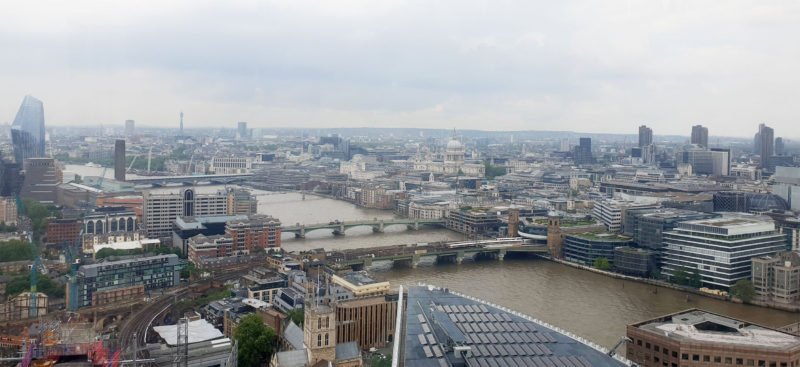 The view of London from The Shard