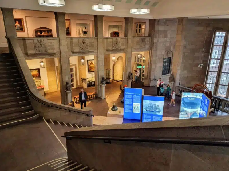 The interior of the Museum of Hamburg History