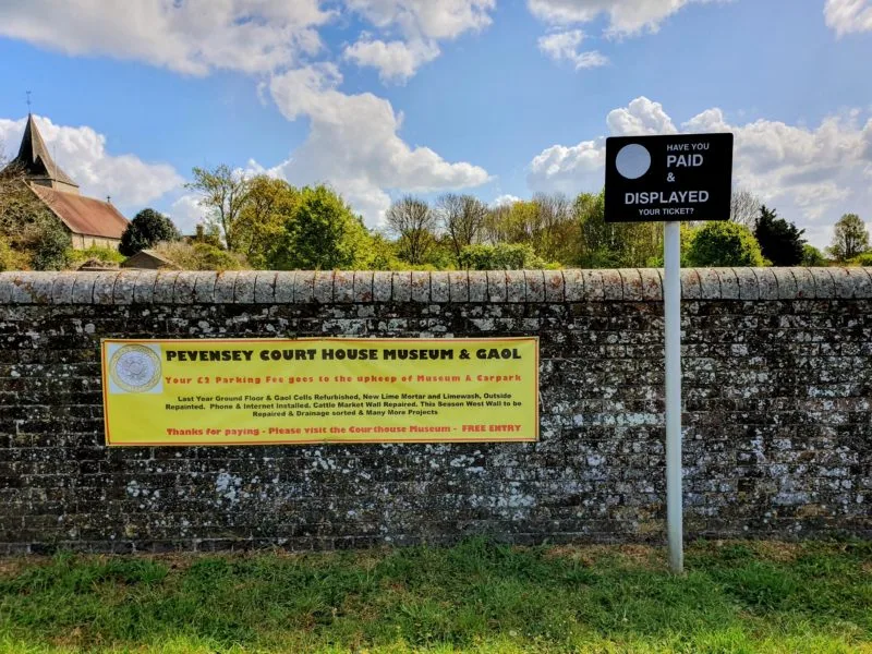 Pevensey Castle parking is located right near the castle itself