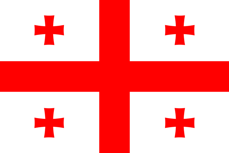 The flag of Georgia