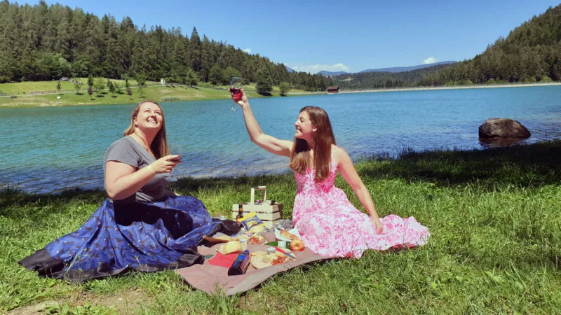 Picnic on Lago Di Coredo.