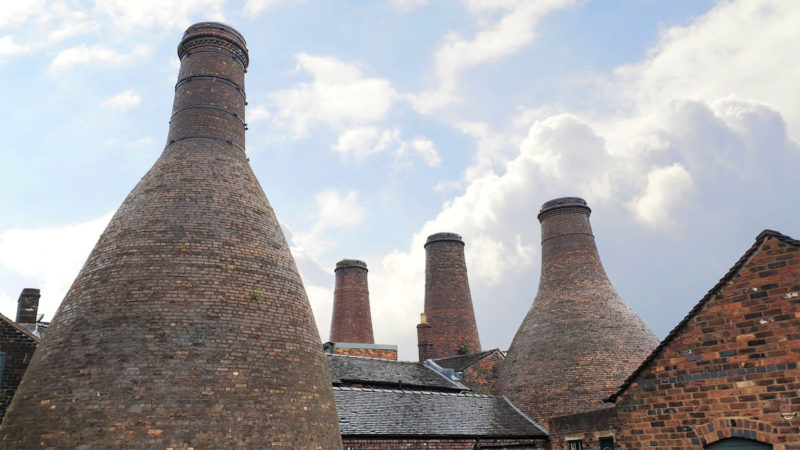 Bottle ovens at Gladstone. Just one of the many places to go at The Potteries in Stoke-on-Trent