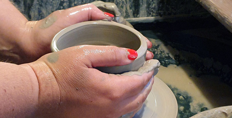 Throw a pot at Gladstone Pottery in Stoke-on-Trent. Just one of the many things to do at The Potteries in Stoke-on-Trent