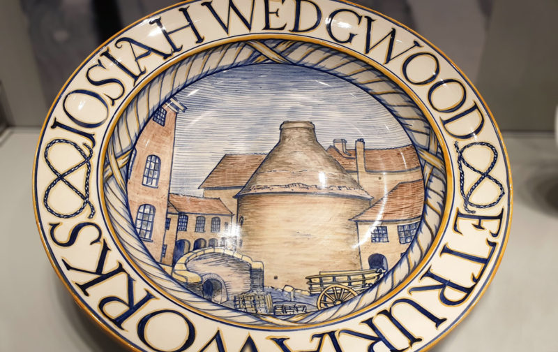 Plate from World of Wedgewood Pottery in Stoke-on-Trent. Just one of many things to see during a visit to the Potteries in Stoke-on-Trent