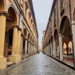 The portico-lined streets of Bologna, just one of many places for sightseeing in Bologna