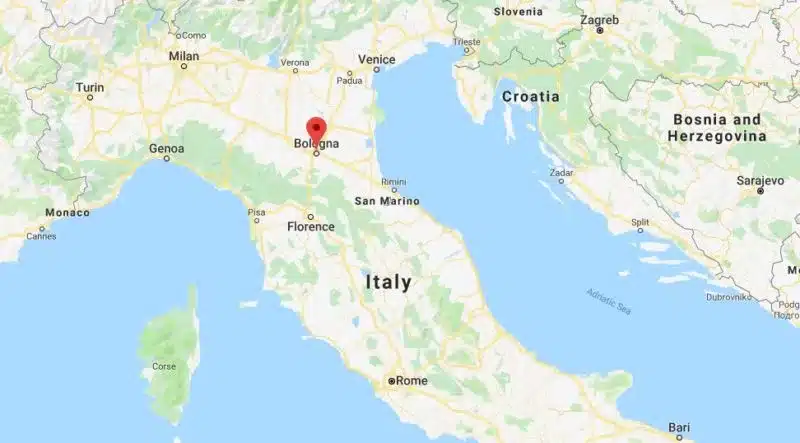 Where is Bologna in Italy? Google map showing location