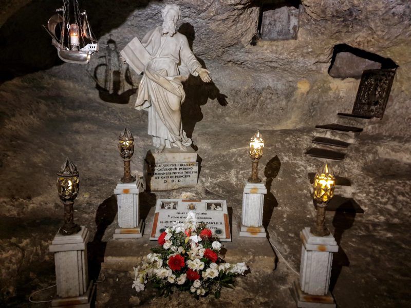 Pope John Paul II visits St Paul's Grotto www.roamingrequired.com