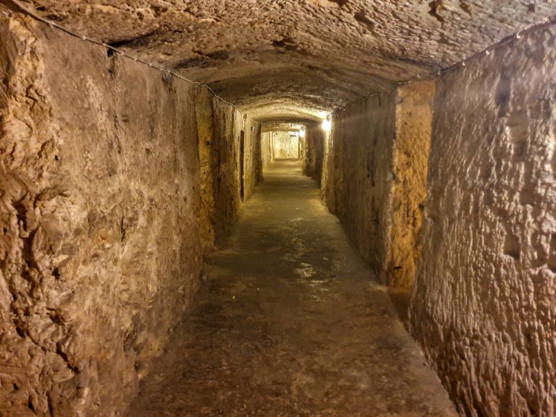 Air raid shelters beneath the Wignacourt Museum www.roamingrequired.com