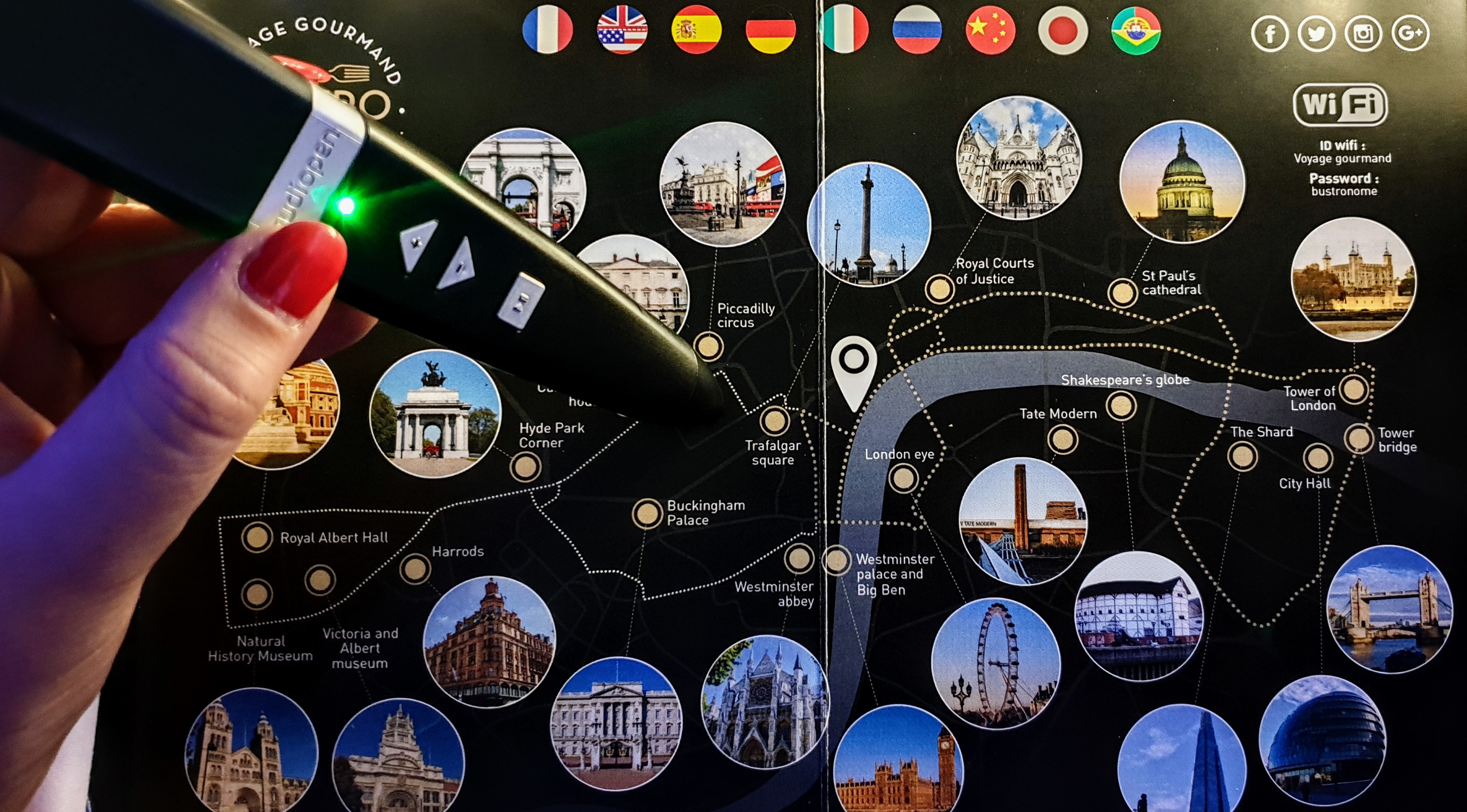 Interactive map of London landmarks