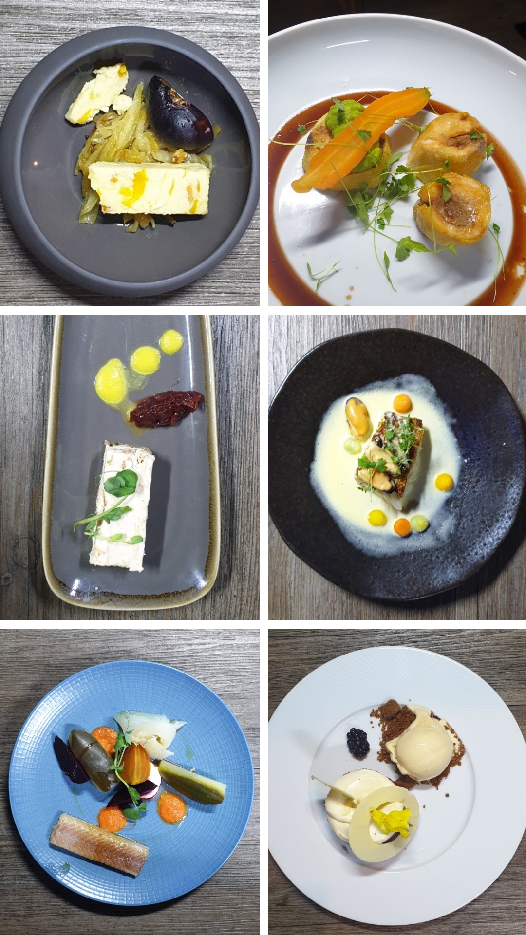 Various dishes available on Bustronome
