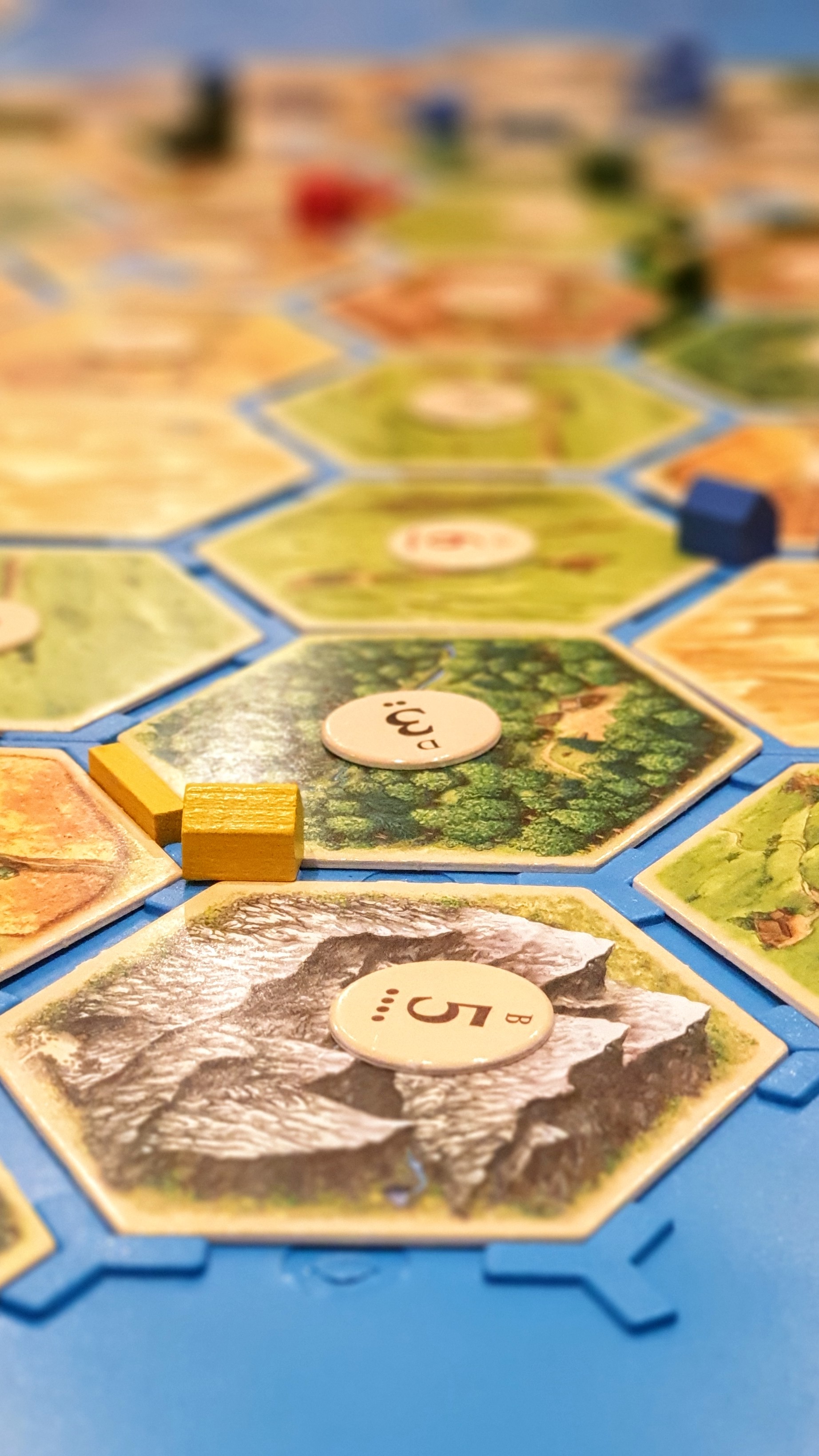 Close up view of Catan Board Game
