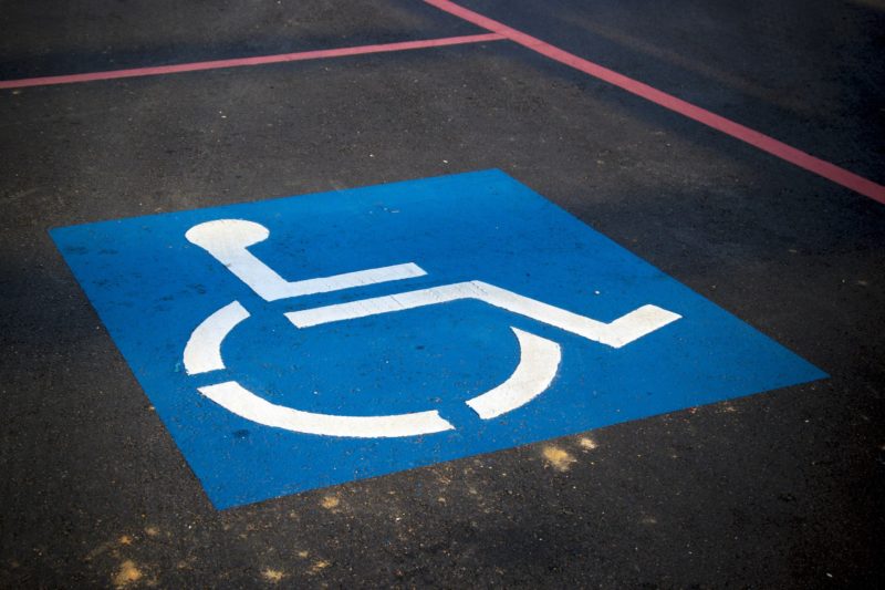 Disabled parking space