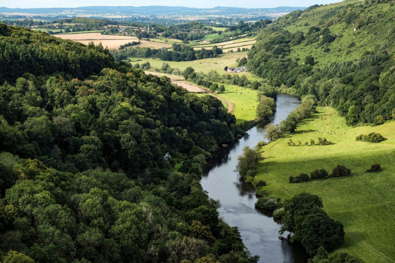 Wye Valley aerial view
