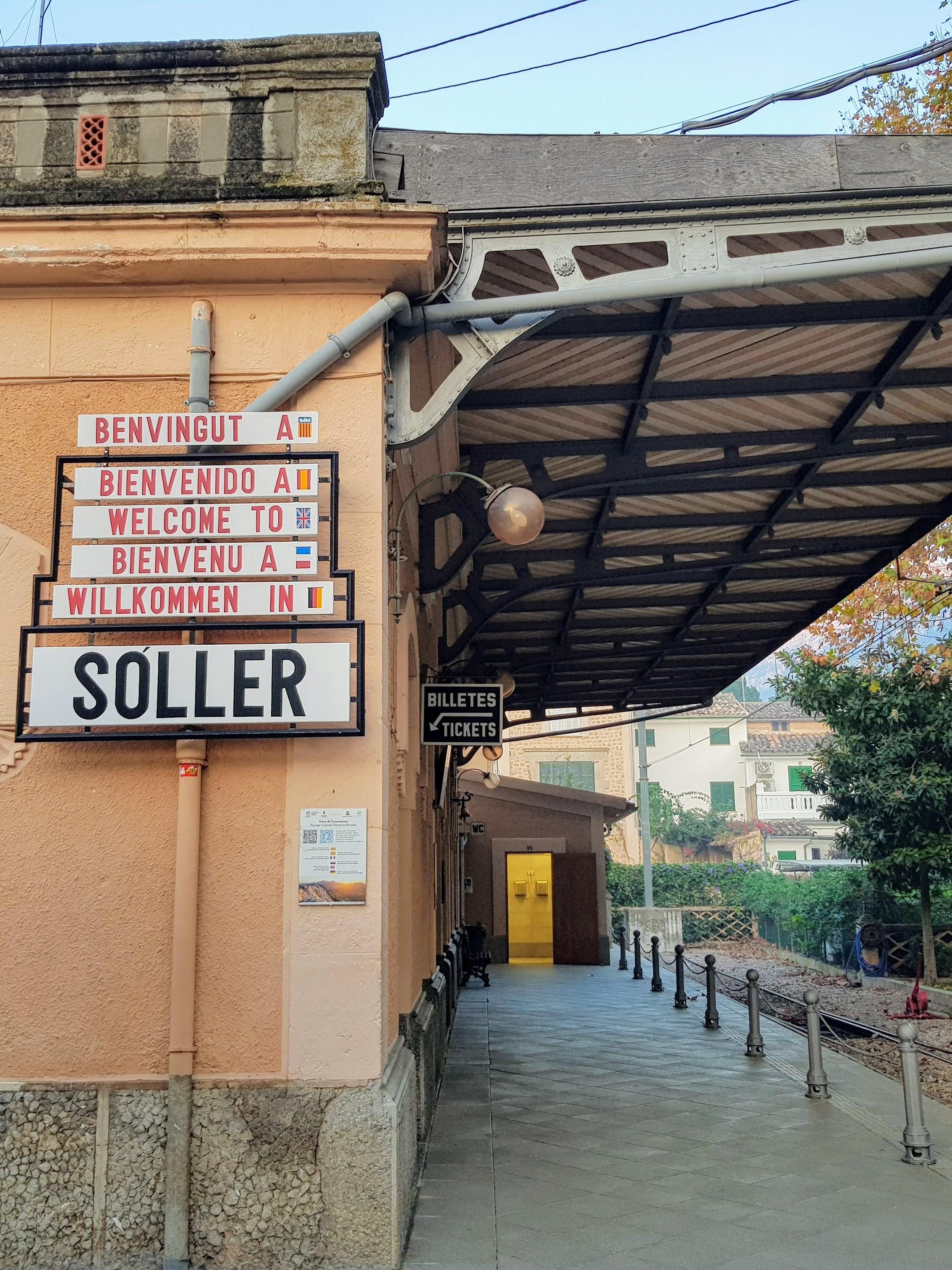 Train Station at Soller in Mallorca