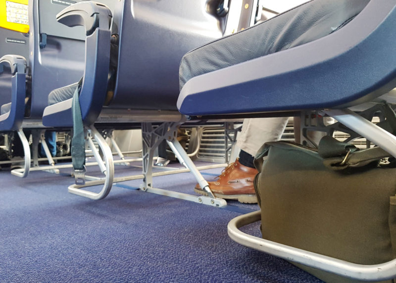 Cabin Bag under seat onboard Ryanair 