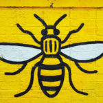 Worker Bee mural in Manchester