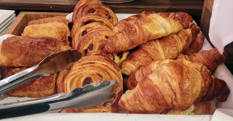 Breakfast pastries at DoubleTree by Hilton Hotel Milton Keynes
